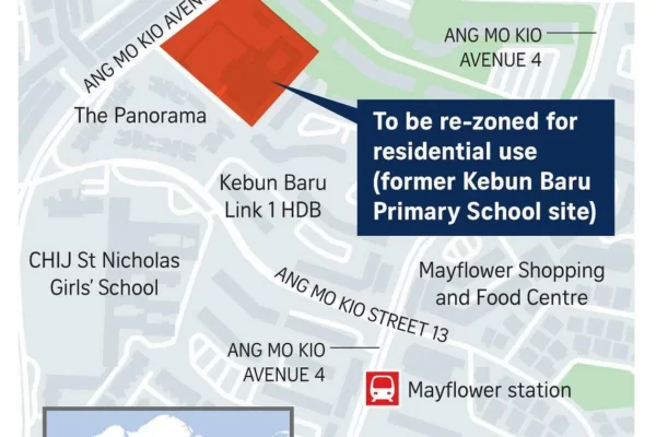 Former Kebun Baru Primary School Site in Ang Mo Kio to Welcome High-Rise Housing